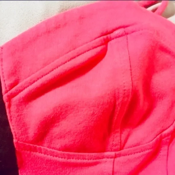 Sexy Hot Pink Crop Top NEW WITHOUT TAGS - Picture 5 of 7